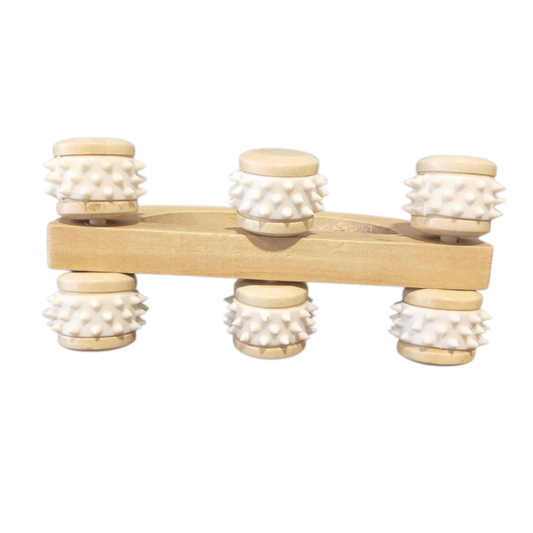 Wood Back Massage Roller