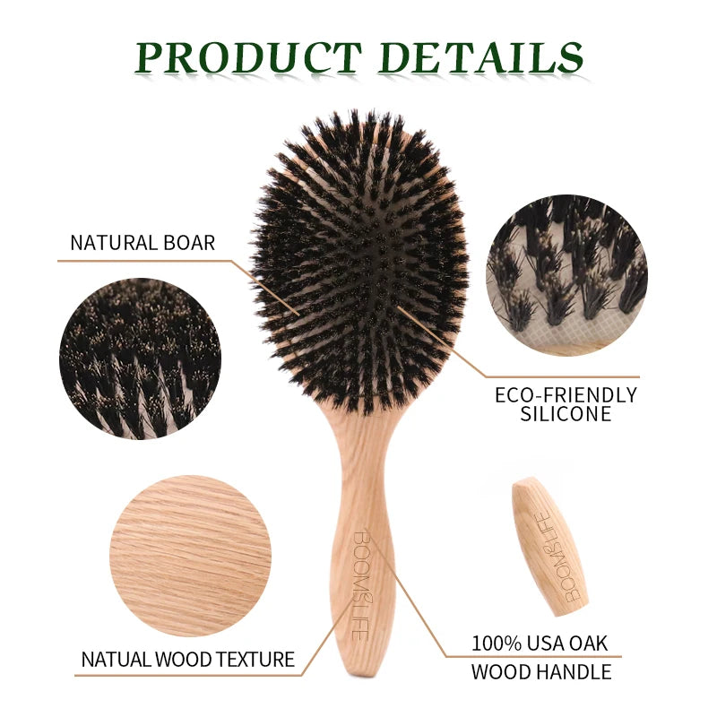 Boar Bristle Hair Brush