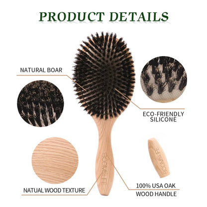 Boar Bristle Hair Brush
